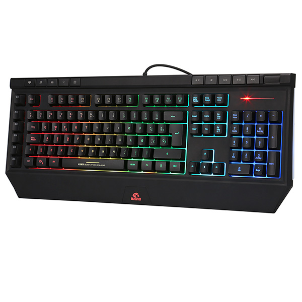 Marvo KG869 Klawiatura US do gry podświetlona rodzaj przewodowa USB czarna podświetlona - obrazek 2