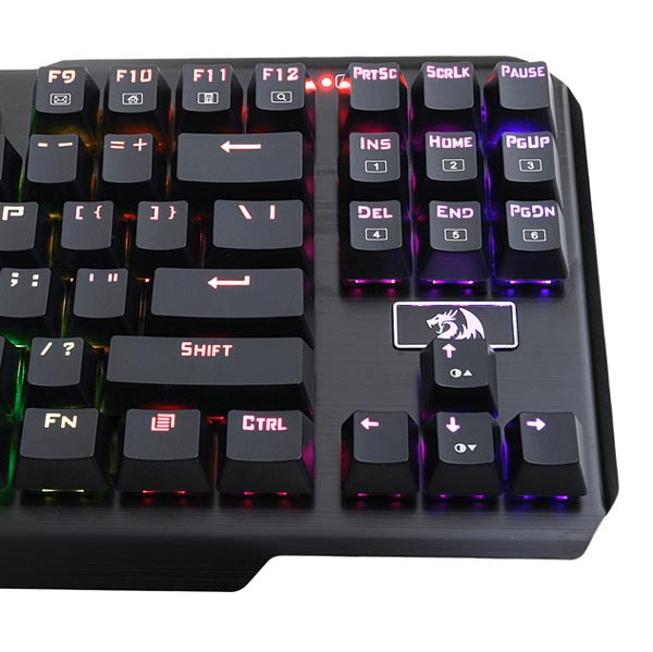 Redragon Usas Klawiatura US do gry podświetlona rodzaj przewodowa USB czarna mechaniczna pozłacane złącza - obrazek 5