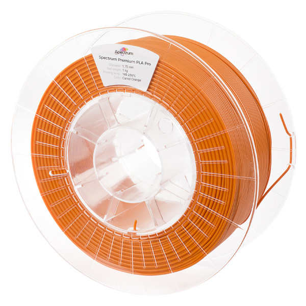 Spectrum 3D filament vzorek PLA Pro 175mm 80130 carrot orange