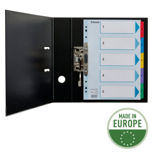 100160_02-2.jpg Przekładki kartonowe Mylar A4 Esselte, biały 1-5