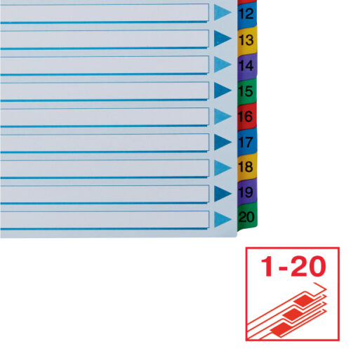 100163_04-2.jpg Przekładki kartonowe Mylar A4 Esselte, biały 1-20