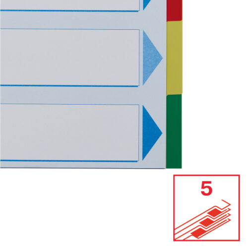 15259_04-2.jpg Przekładki plastikowe z PP A4 Esselte, 5 kart