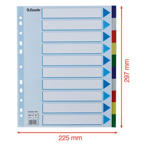 15267_05-2.jpg Przekładki plastikowe MAXI z PP Esselte, 10 kart
