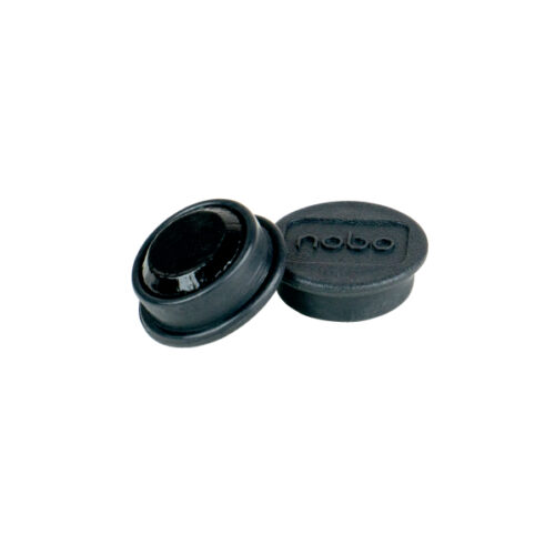 Magnesy Nobo do tablic 24 mm, czarne, op./10 szt.