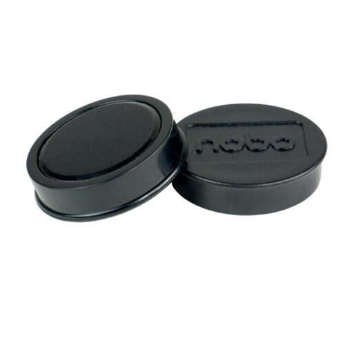 Magnesy Nobo do tablic 38 mm (1,5 kg), czarne, op./10 szt.
