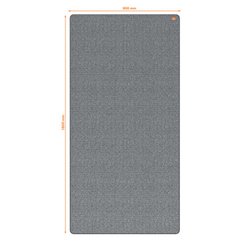 1915562_07.jpg Przenośna, dwustronna, magnetyczna tablica suchościeralna i informacyjna do systemu Nobo Move&Meet, wykończenie czarne, 900x1800mm