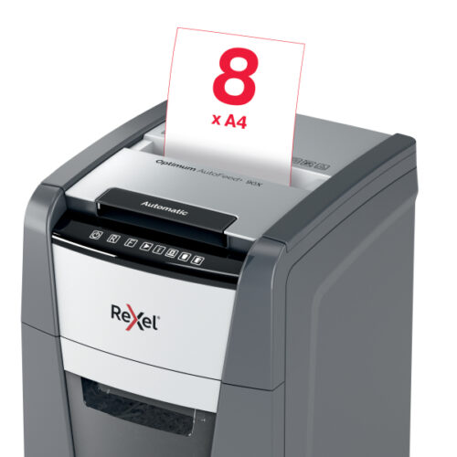 2020090XEU_04.jpg Niszczarka Rexel Optimum AutoFeed+ 90X, P4, 90 kartek, 34 l kosz
