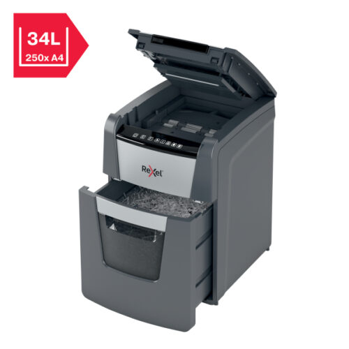 2020090XEU_n_02.jpg Niszczarka Rexel Optimum AutoFeed+ 90X, P4, 90 kartek, 34 l kosz