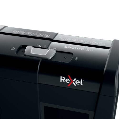 2020121EU_05.jpg Niszczarka Rexel Secure S5, P2, 5 kartek, 10 l kosz