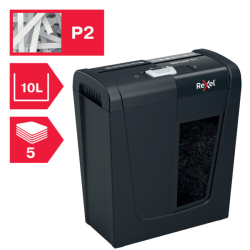 2020121EU_n_05.jpg Niszczarka Rexel Secure S5, P2, 5 kartek, 10 l kosz