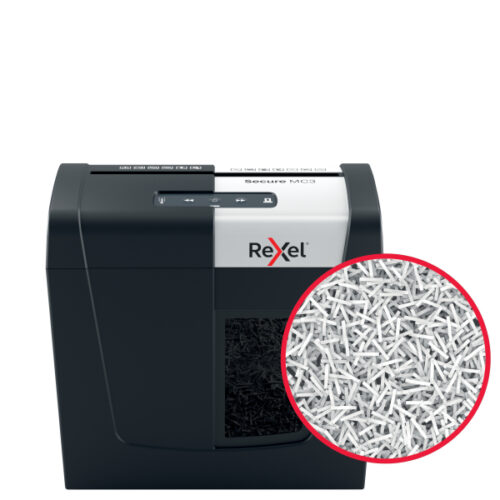 2020128EU_n_03.jpg Niszczarka Rexel Secure MC3, P5, 3 kartki, 10 l kosz