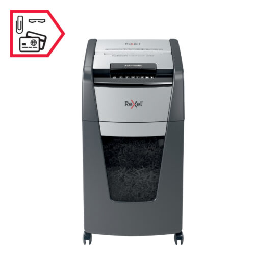 2020225XEU_05.jpg Niszczarka Rexel Optimum AutoFeed+ 225X, P4, 225 kartek, 60 l kosz