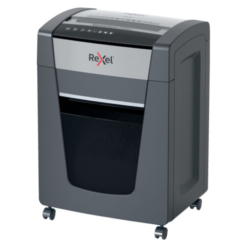 2021420XEU_01.jpg Niszczarka Rexel Momentum P420+, P4, 20 kartek, 30 l kosz