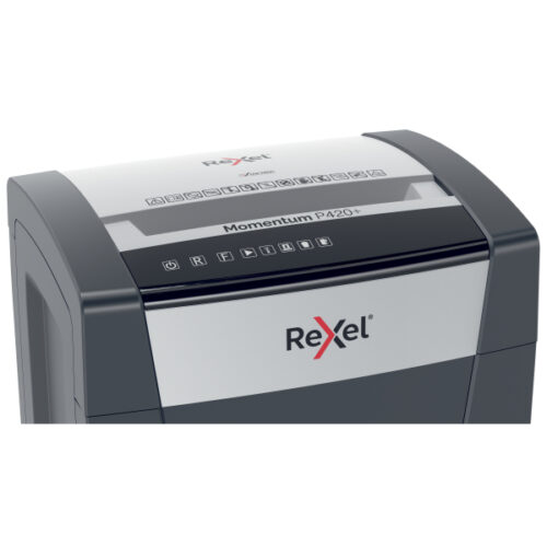 2021420XEU_05.jpg Niszczarka Rexel Momentum P420+, P4, 20 kartek, 30 l kosz