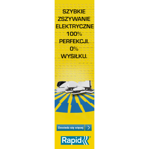 2102351_n_07.jpg Zszywacz elektryczny Rapid Optima 20E, do 20 kartek, na baterię lub zasilacz, biały