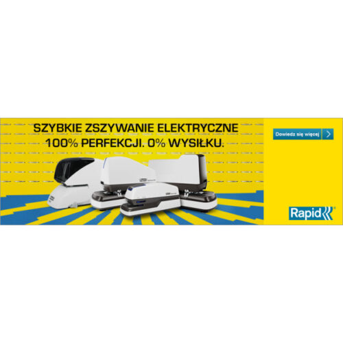 2102351_n_09.jpg Zszywacz elektryczny Rapid Optima 20E, do 20 kartek, na baterię lub zasilacz, biały