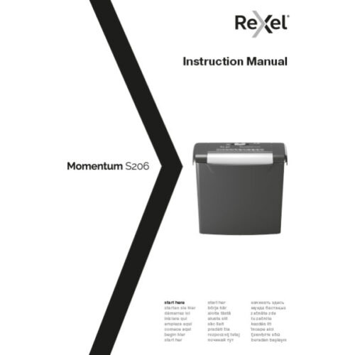2104568EU_n_03.jpg Niszczarka Rexel Momentum S206, P2, 6 kartek, 9 l kosz