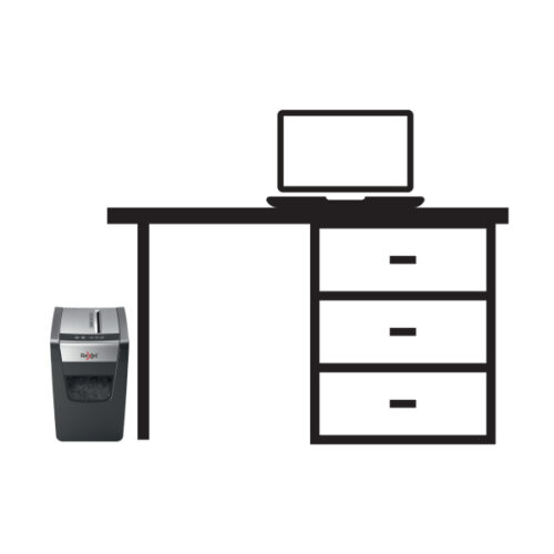 2104573EU_08.jpg Niszczarka Rexel Momentum X410-SL Slimline, P4, 10 kartek, 23 l kosz