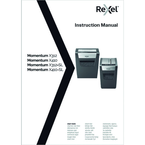 2104573EU_n_08.jpg Niszczarka Rexel Momentum X410-SL Slimline, P4, 10 kartek, 23 l kosz