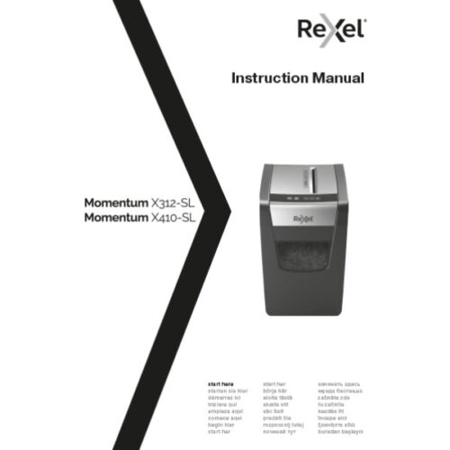 2104574EU_n_15.jpg Niszczarka Rexel Momentum X312-SL Slimline, P3, 12 kartek, 23 l kosz