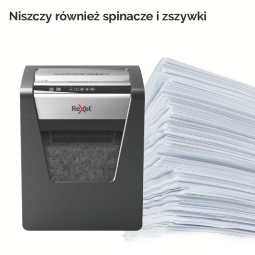 2104576EU_n_03.jpg Niszczarka Rexel Momentum X415, P4, 15 kartek, 23 l kosz