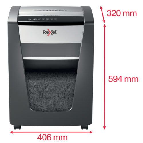 2104577EU_03.jpg Niszczarka Rexel Momentum M515, P5, 15 kartek, 30 l kosz