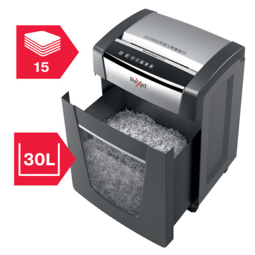 2104578EU_n_40.jpg Niszczarka Rexel Momentum X420, P4, 20 kartek, 30 l kosz