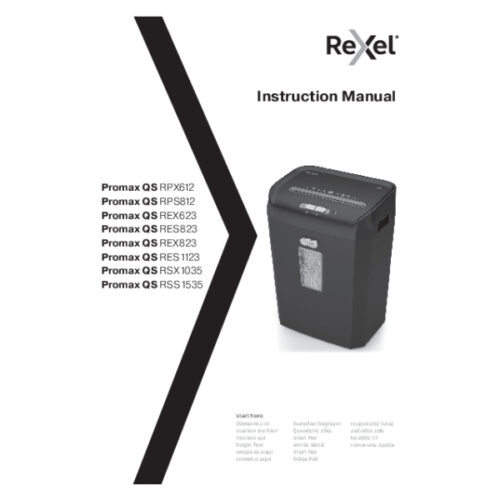 2104581EU_n_01.jpg Niszczarka Rexel ProMax QS REX623, P4, 6 kartek, 23 l kosz