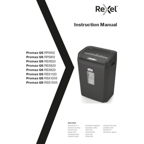 2104581EU_n_02.jpg Niszczarka Rexel ProMax QS REX623, P4, 6 kartek, 23 l kosz