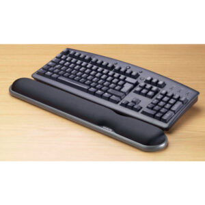 Żelowa podkładka Kensington pod nadgarstki do klawiatury, z regulacją wysokości, czarna