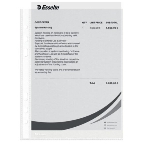 23782_06-2.jpg Koszulki groszkowe Esselte, A5, 43 mic.