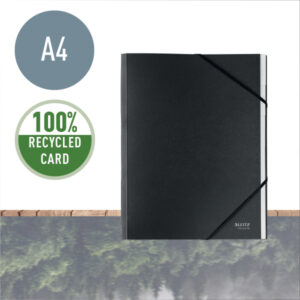 Teczka segregująca Recycle A4 6 przekładek, czarna
