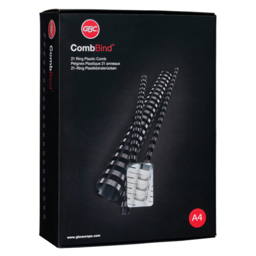 4028622_n_01.jpg Grzbiety plastikowe GBC Combs, A4, 21 mm, niebieskie