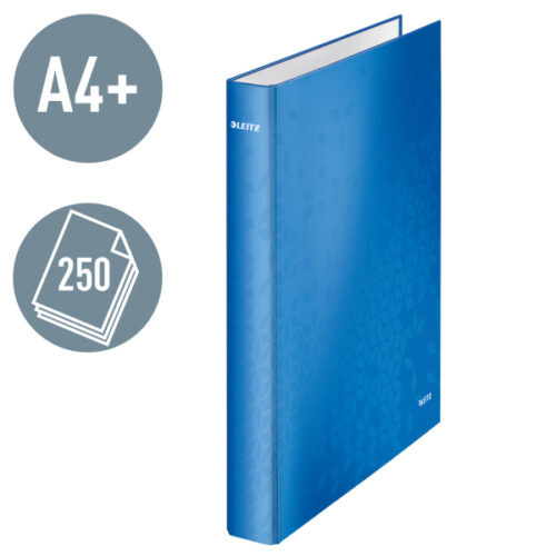 42410036_01-1.jpg Segregator ringowy WOW Leitz A4 2DR/25mm, niebieski