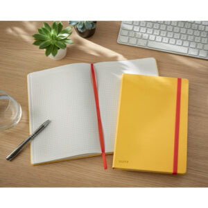Notatnik Leitz Cosy B5, w kratkę, żółty