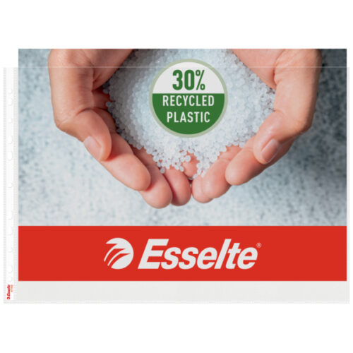47182-2.jpg Koszulki groszkowe Esselte, A3, poziome, 30% PP z recyklingu, 85 mic.