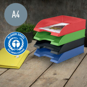 Półka na dokumenty Recycle A4, zielona