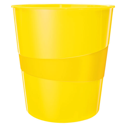 Kosz na śmieci 15L Leitz WOW, żółty