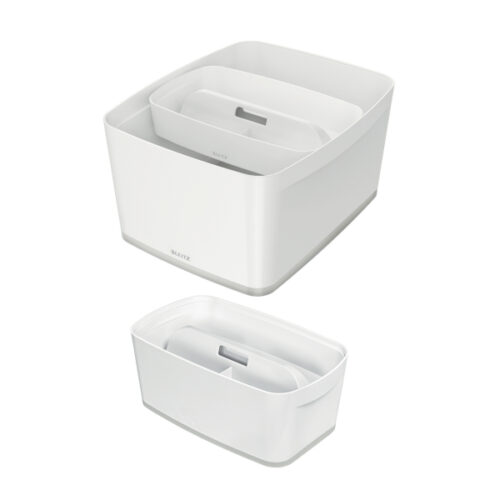 53230001_02.jpg MyBox Organizer mały z uchwytem Leitz WOW dwukolorowy, biały