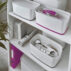 MyBox Organizer mały z uchwytem Leitz WOW dwukolorowy, biały