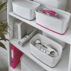 MyBox Organizer mały z uchwytem Leitz WOW dwukolorowy, biały