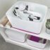 MyBox Organizer mały z uchwytem Leitz WOW dwukolorowy, biały