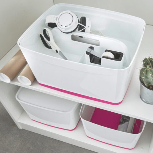 53230001_n_24.jpg MyBox Organizer mały z uchwytem Leitz WOW dwukolorowy, biały