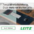 Mata Leitz na biurko, 800 x 400 mm, czarna