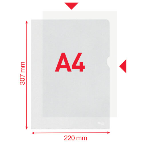 54820_04-1.jpg Ofertówki groszkowe Esselte, A4, 30% PP z recyklingu, 115 mic., przezroczysty