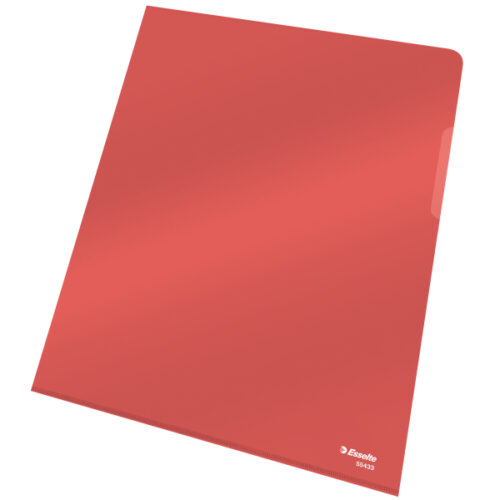 55433_iu_01-1.jpg Ofertówki krystaliczne Esselte, A4, sztywne, 150 mic., czerwony