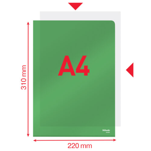 55436_iu_02-1.jpg Ofertówki krystaliczne Esselte, A4, sztywne, 150 mic., zielony