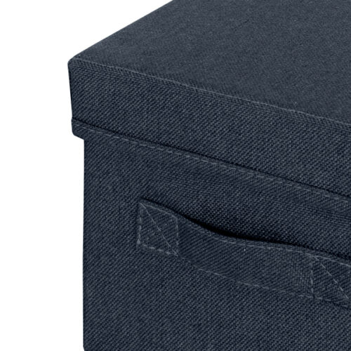 61460089_03.jpg Pudełko do przechowywania z pokrywką Leitz Fabric, małe, 2 sztuki, ciemnoszare