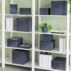 Pudełko do przechowywania z pokrywką Leitz Fabric, małe, 2 sztuki, ciemnoszare