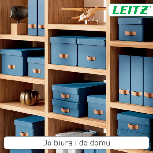 61480068_n_04.jpg Pudełko do przechowywania Leitz Puro z pokrywką, średnie niskie, 8 l, z tektury w 100% z recyklingu, 2 szt., granatowe